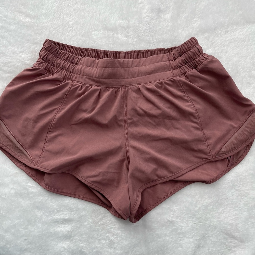 Lululemon pink Shorty short size 6